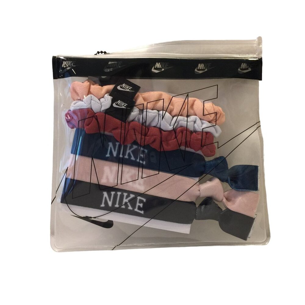 NIKE Mixed Ponytail Holders Autumnal Colors 3 of Each Style Set of 6